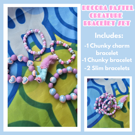 Pastel Creature Bracelet Set