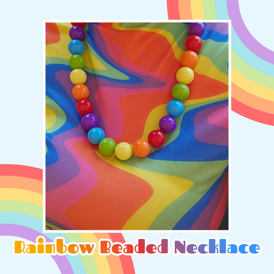 Rainbow Beaded Necklace