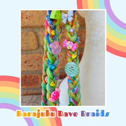 Rainbow Harajuku Rave Braids